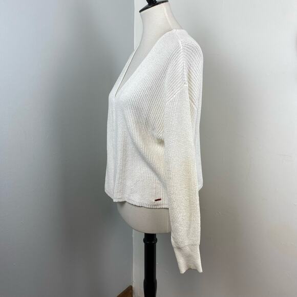 n:PHILANTHROPY White Ribbed Knit Open Cardigan Small NEW NWT - Picture 6 of 9